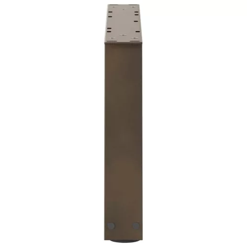  2 db V-alakú natúr acél dohányzóasztal láb 50x(30-31,3) cm