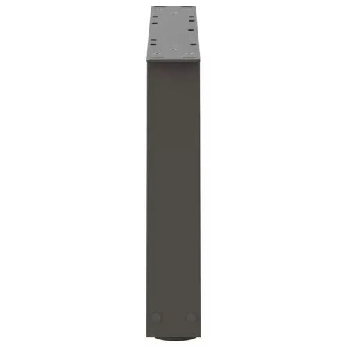  2 db antracitszürke, V-alakú acél dohányzóasztal láb 60 x (30-31,3) cm