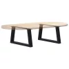  2 db fekete, V-alakú acél dohányzóasztal láb 70 x (30-31,3) cm