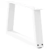 2 db fehér, V-alakú acél dohányzóasztal láb 70 x (30-31,3) cm