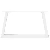  2 db fehér, V-alakú acél dohányzóasztal láb 70 x (30-31,3) cm