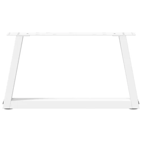  2 db fehér, V-alakú acél dohányzóasztal láb 70 x (30-31,3) cm