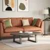  2 db antracitszürke, V-alakú acél dohányzóasztal láb 70 x (30-31,3) cm
