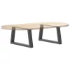  2 db antracitszürke, V-alakú acél dohányzóasztal láb 70 x (30-31,3) cm