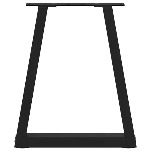  2 db fekete, V-alakú acél dohányzóasztal láb 28 x (42-43,3) cm