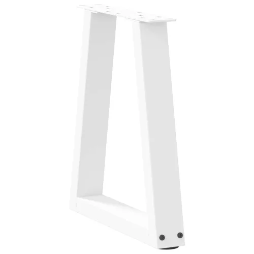  2 db fehér, V-alakú acél dohányzóasztal láb 28 x (42-43,3) cm