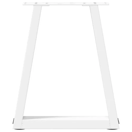  2 db fehér, V-alakú acél dohányzóasztal láb 28 x (42-43,3) cm