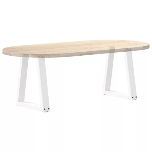  2 db fehér, V-alakú acél dohányzóasztal láb 28 x (42-43,3) cm
