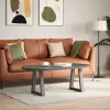  2 db antracitszürke, V-alakú acél dohányzóasztal láb 28 x (42-43,3) cm