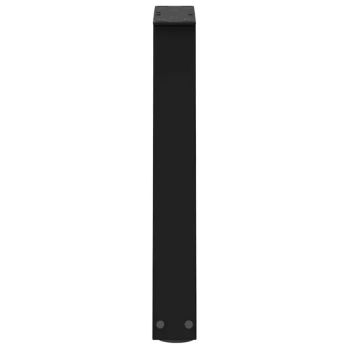  2 db fekete, V-alakú acél dohányzóasztal láb 38 x (42-43,3) cm