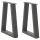  2 db antracitszürke, V-alakú acél dohányzóasztal láb 38x(42-43,3) cm