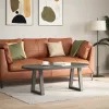  2 db antracitszürke, V-alakú acél dohányzóasztal láb 38x(42-43,3) cm