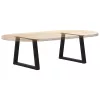  2 db fekete, V-alakú acél dohányzóasztal láb 50 x (42-43,3) cm