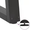  2 db antracitszürke, V-alakú acél dohányzóasztal láb 50 x (42-43,3) cm