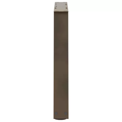  2 db V-alakú natúr acél dohányzóasztal láb 50x(42-43,3) cm