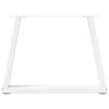  2 db fehér, V-alakú acél dohányzóasztal láb 60 x (42-43,3) cm