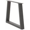  2 db antracitszürke, V-alakú acél dohányzóasztal láb 60 x (42-43,3) cm