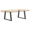  2 db antracitszürke, V-alakú acél dohányzóasztal láb 60 x (42-43,3) cm