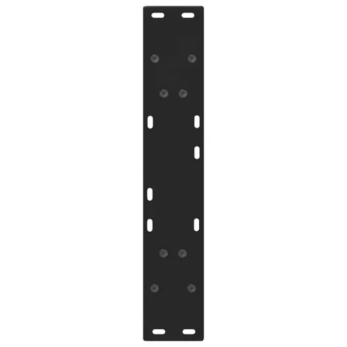  2 db fekete, V-alakú acél étkezőasztal láb 50x(72-73,3) cm