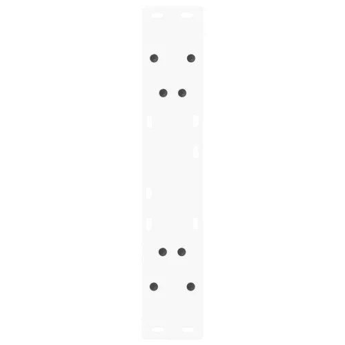  2 db fehér, V-alakú étkezőasztal láb 50x(72-73,3) cm acél étkezőasztalhoz
