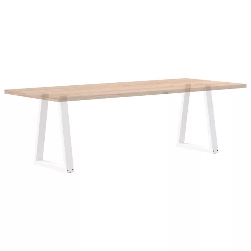  2 db fehér, V-alakú étkezőasztal láb 50x(72-73,3) cm acél étkezőasztalhoz