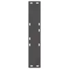 2 db antracitszürke, V-alakú acél étkezőasztalláb 50x(72-73,3) cm