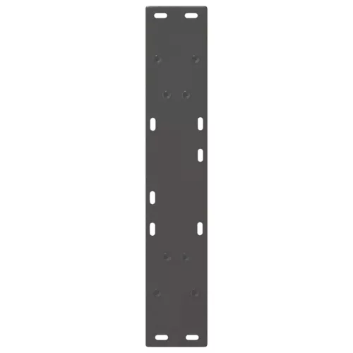  2 db antracitszürke, V-alakú acél étkezőasztalláb 50x(72-73,3) cm