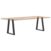  2 db antracitszürke, V-alakú acél étkezőasztalláb 60 x (72-73,3) cm