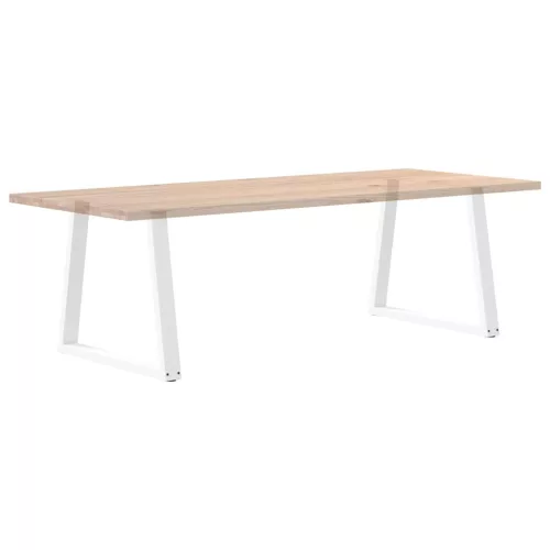  2 db fehér, V-alakú étkezőasztal láb 70 x (72-73,3) cm acél étkezőasztal láb