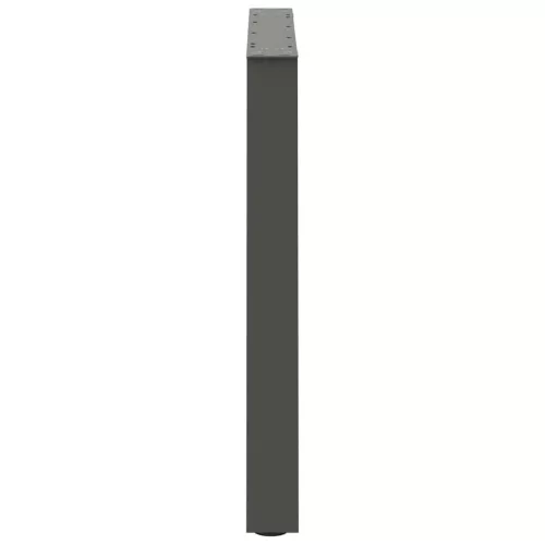  2 db antracitszürke, V-alakú acél étkezőasztalláb 70 x (72-73,3) cm