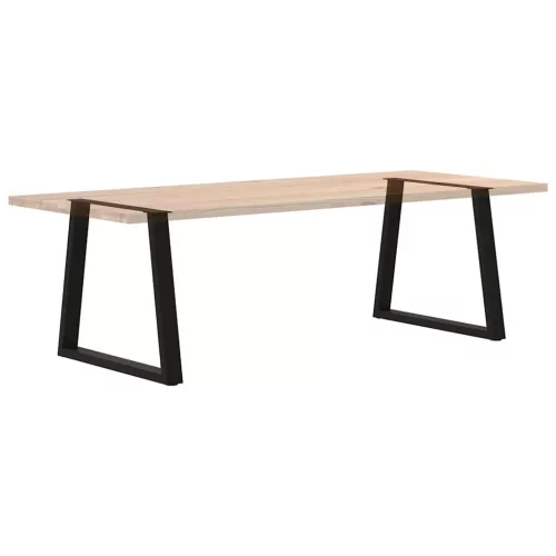  2 db fekete, V-alakú acél étkezőasztal láb 80 x (72-73,3) cm