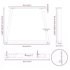  2 db fekete, V-alakú acél étkezőasztal láb 80 x (72-73,3) cm
