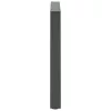  2 db antracitszürke, V-alakú acél étkezőasztal láb 80 x (72-73,3) cm