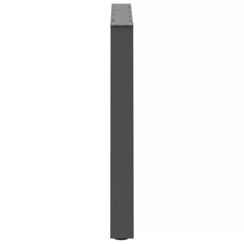  2 db antracitszürke, V-alakú acél étkezőasztal láb 80 x (72-73,3) cm