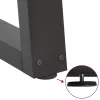  2 db antracitszürke, V-alakú acél étkezőasztal láb 80 x (72-73,3) cm