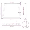  2 db antracitszürke, V-alakú acél étkezőasztal láb 80 x (72-73,3) cm