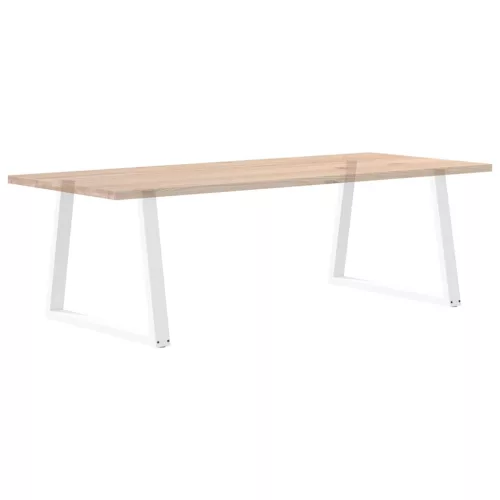  2 db fehér, V-alakú étkezőasztal láb 90 x (72-73,3) cm acél étkezőasztal láb
