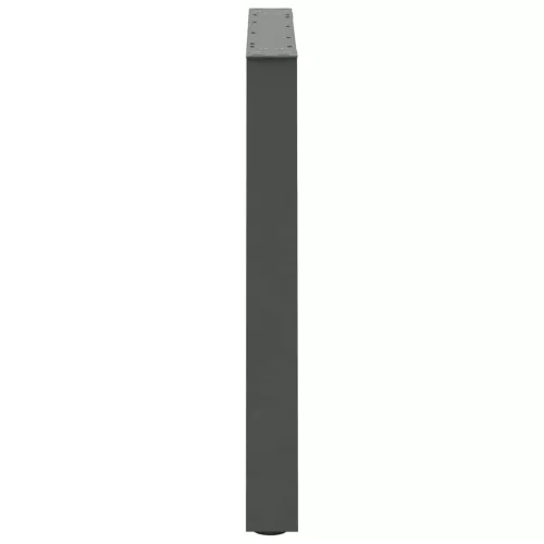  3 db antracitszürke, V-alakú acél étkezőasztalláb 70 x (72-73,3) cm