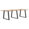  3 db antracitszürke, V-alakú acél étkezőasztalláb 70 x (72-73,3) cm