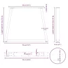  3 db antracitszürke, V-alakú acél étkezőasztalláb 70 x (72-73,3) cm