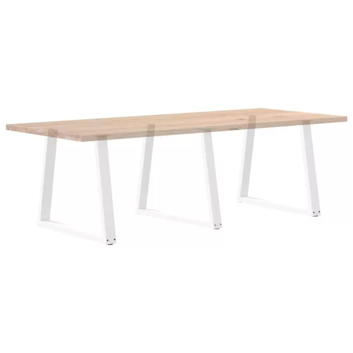  3 db fehér, V-alakú étkezőasztal láb 80 x (72-73,3) cm acél étkezőasztal láb