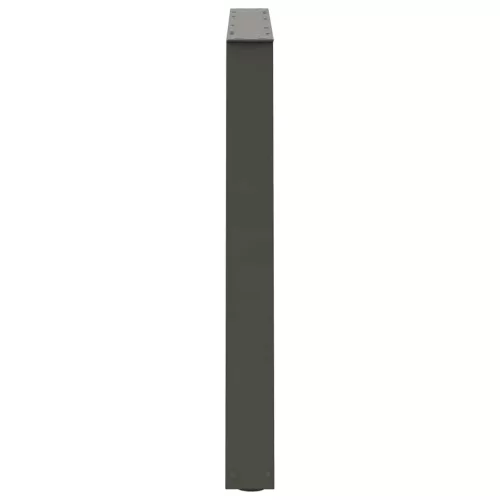  3 db antracitszürke étkezőasztal láb V-alakú 100 x (72-73,3) cm acél étkezőasztal láb