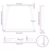  3 db antracitszürke étkezőasztal láb V-alakú 100 x (72-73,3) cm acél étkezőasztal láb