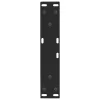  2 db fekete, V-alakú acél dohányzóasztal láb 30 x (30-31,3) cm