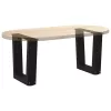  2 db fekete, V-alakú acél dohányzóasztal láb 30 x (30-31,3) cm
