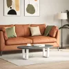  2 db fehér, V-alakú acél dohányzóasztal láb 30 x (30-31,3) cm