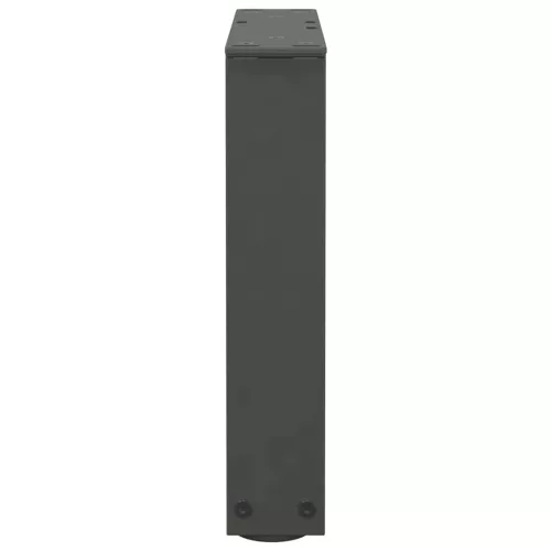  2 db antracitszürke, V-alakú acél dohányzóasztal láb 30x(30-31,3) cm