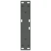  2 db antracitszürke, V-alakú acél dohányzóasztal láb 30x(30-31,3) cm