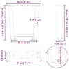  2 db antracitszürke, V-alakú acél dohányzóasztal láb 30x(30-31,3) cm