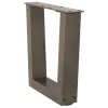  2 db V-alakú natúr acél dohányzóasztal láb 30x(30-31,3) cm